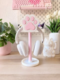 White Cat Paw - Headset Stand