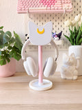 White Magical Cat - Headset Stand