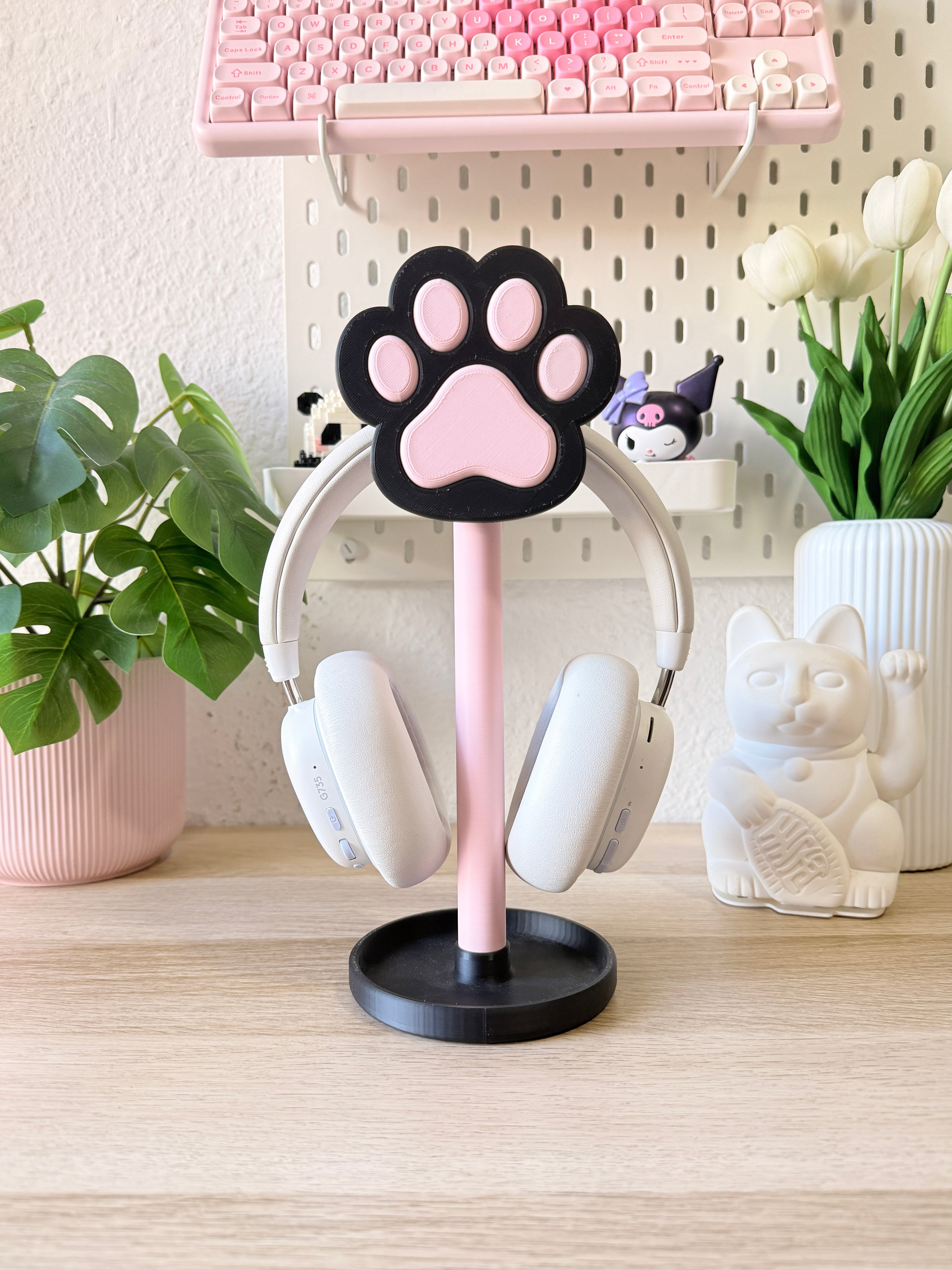 Black Cat Paw - Headset Stand