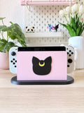 Black Magical Cat - Switch Dock Cover
