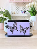 Purple Butterfly - Switch Dock Cover